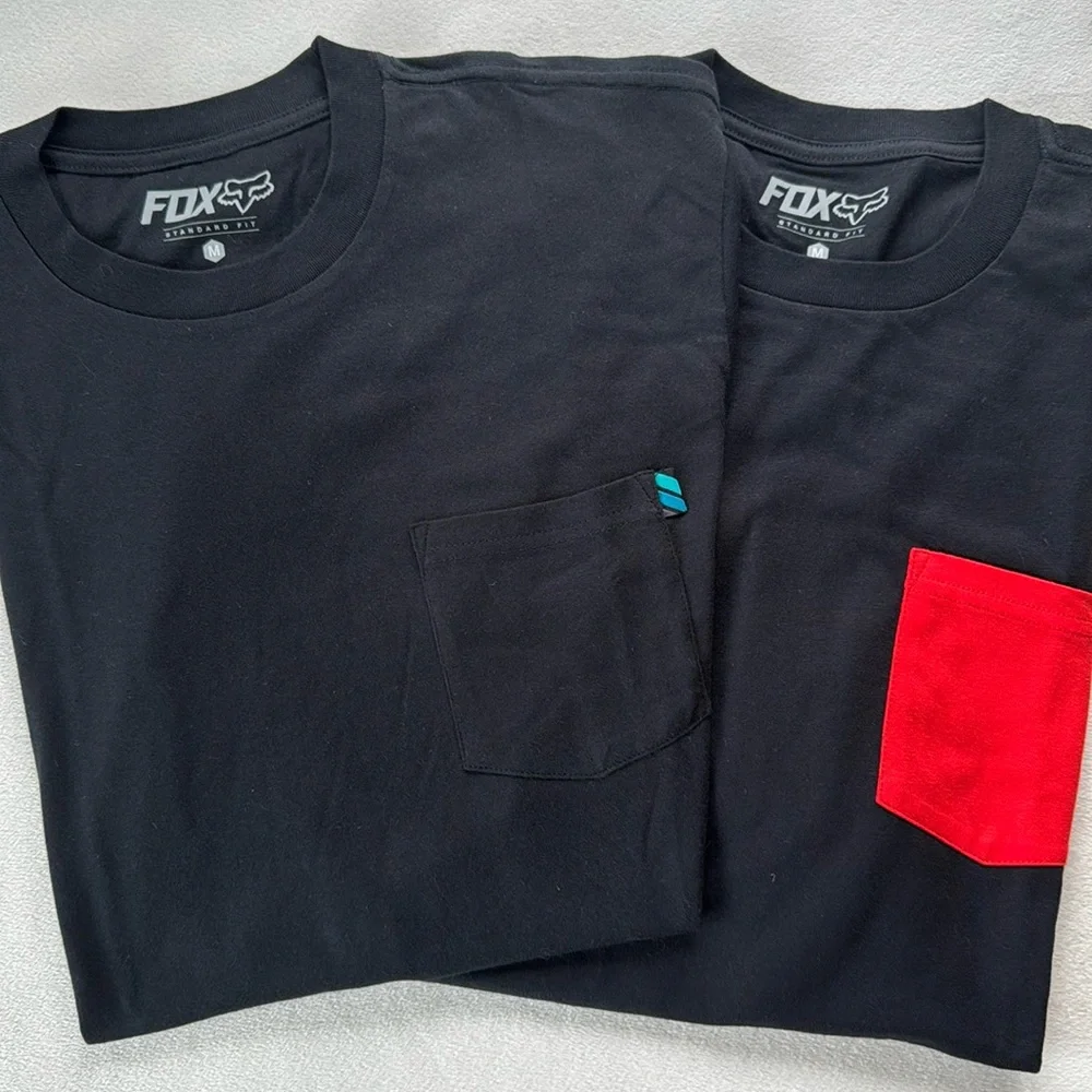 NWOT 2 Fox Racing Pocket Tees - Picture 1 of 5
